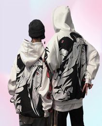 Nicemix Harajuku Gothic Anime Hoodies Femmes Uchiha Itachi Sharingan Print Sweats Sweatshirt Hooded Sweat 2028210607583851