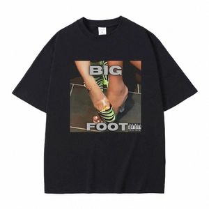 Nicki Minaj Big Foot Album T-shirt heren Fi Hip Hop-stijl T-shirts Mannelijke Casual Oversized T-shirt Unisex Vintage korte mouw N7sm #