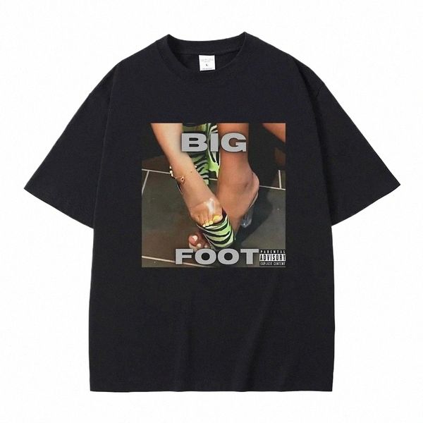 Nicki Minaj Big Foot Album Camiseta Hombre Fi Hip Hop Estilo Camisetas Hombre Casual Camiseta de gran tamaño Unisex Vintage Manga corta N7sm #