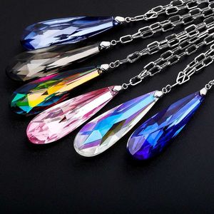 nickiminaj dezelfde waterdrop edelsteen hanger kettingen voor mannen vrouwen luxe designer bling zirkoon hangers blauwe edelsteen ketting sieraden liefde cadeau