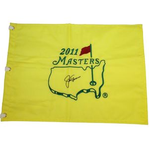 NICKLAUS Autographié Signé signé auto Collectable MASTERS Open golf pin flag