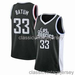 Nicolas Batum #33 75th Anniversary Swingman Jersey cosido Hombres Mujeres Jóvenes XS-6XL Camisetas de baloncesto