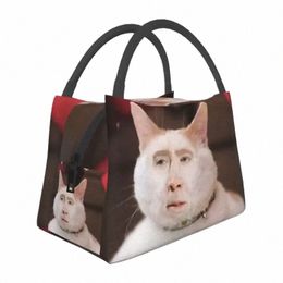 Nicolas Cage Kat Meme Geïsoleerde Lunch Tas Voor Vrouwen Draagbare Koeler Thermische Lunchbox Strand Cam Reizen H3Fv #