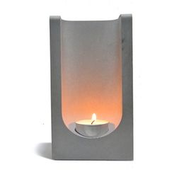 Nicole Silicone Concrete Mold Kandelaar Making Mold Cement Candle Holder Woondecoratie Tool 210722
