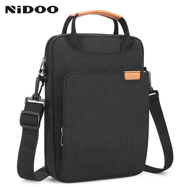 NIDOO pochette d'ordinateur pochette pour Air Pro 13 M1 épaule iPad 12 9 étanche porte-documents pour ordinateur portable sac à main 220706