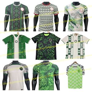 Nigeria 2024 Soccer Jerseys Osimhen 18 19 22 23 24 Voetbalshirt Okocha Simon Lookman Iheanacho fans speler training uniform retro Africa Cup Home Third Take Take