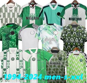 Nigeria 2024 MAILLOT DE FOOTBALL OSIMHEN 18 19 22 23 24 Maillot de football nigérian OKOCHA Kanu BABAYARO 2018 Fans Player Version 94 96 98 Uniforme d'entraînement 94 96 98 RETRO