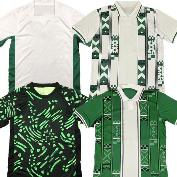 Nigeria 24-25 Jersey de calidad tailandesa Número personalizado Camisa de fútbol 10 Okecha 14 Amokachi 20 Ikpeba 9 Yekini 14 Iheanacho Sports Dhgate Discount Soccer Jerseys