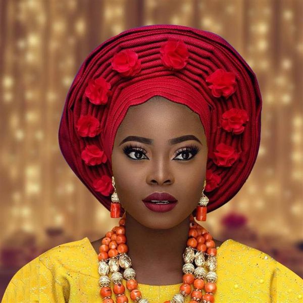 nigeria auto gele áfrica cabeza corbata africana aso oke headtie turbante nigerian gele african headtie aso ebi big brim2455