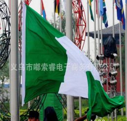 Nigeria Vlag Natie 3ft x 5ft Polyester Banner Flying150 90cm Aangepaste vlag Over de hele wereld Wereldwijd buiten1697272