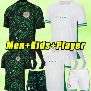 Nigeria Player Fans 24 25 Okocha Soccer Jersey Home 2024 2025 Away Okechukwu Ighalo Ahmed Musa Ndidi Mikel Iheanacho Football Shirts Kids White Green Green Grea