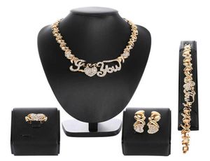 Nigéria Perles Bijoux de mariage Set Bridal Dubai Gold Color Jewelry SetS African Beads Collier Bracelet Bijoux Ensemble 2106194358678