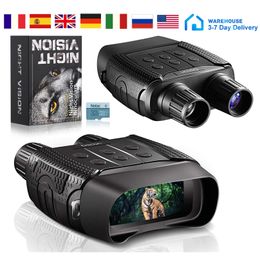 Jumelles de nuit Télescope de chasse numérique infrarouge US RU EU Stock Matériel de camping Pography Video 220401