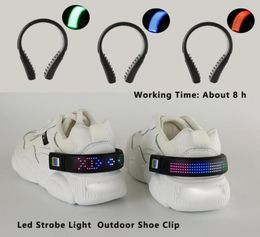 Night Flashing Shoe Clip Avertissement Running ImperproofPolaf USB Charge Randonnée extérieur Strobe Light Jogging Walking Walking LED5873860