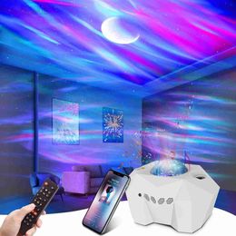 Nuit LED Aurora Galaxy Ciel Étoilé Projecteur Lampe Northern Lights Chambre Maison Chambre Décoration Veilleuses Luminaires Cadeau HKD230704