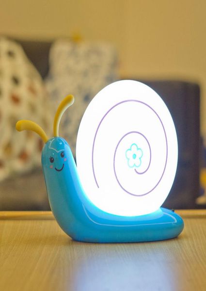Light Light Lampe décorative lampe chambre Enfants enfants bébé USB batterie LED Snail enfant bébé dormant toilettes Lumière za25419694041
