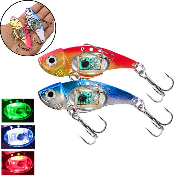 Forme d'oeil sous-marin en forme de goutte attirant les poissons pour la pêche de nuit, utilisation de 100 heures de lumière, leurre de pêche multicolore, lampe de poche LED, appât de pêche, leurres de pêche veilleuse