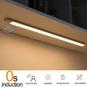 Sensor de movimiento de luz nocturno LED Tres colores en una lámpara para el gabinete de cocina Armario del dormitorio Iluminación interior