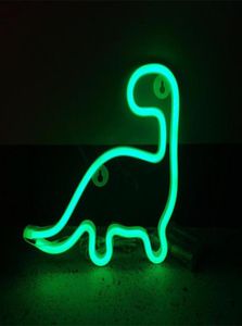 Night Light Dinosaure néon LED pour l'anniversaire de mariage de la fête de chambre murale suspendue pour enfants chambre à la maison