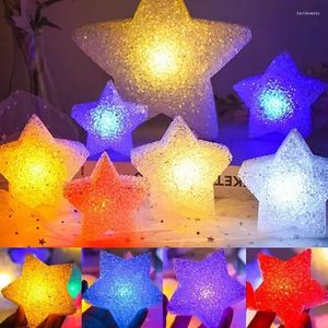 Nachtverlichting 1/2 stks LED Glow Star kleurrijk licht podium Cheer rekwisieten Kid Toys Kerstmis verjaardagsbruilingsfeestje Decoratie benodigdheden