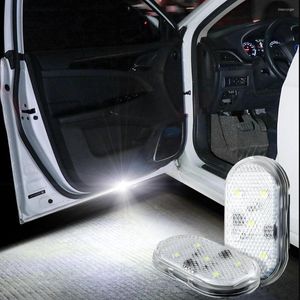 Nachtlichten 1-4 % LED Auto-deur Licht interieur USB oplaadbare draadloze magnetische schakelaar Lamp Signaal Welkomverlichting