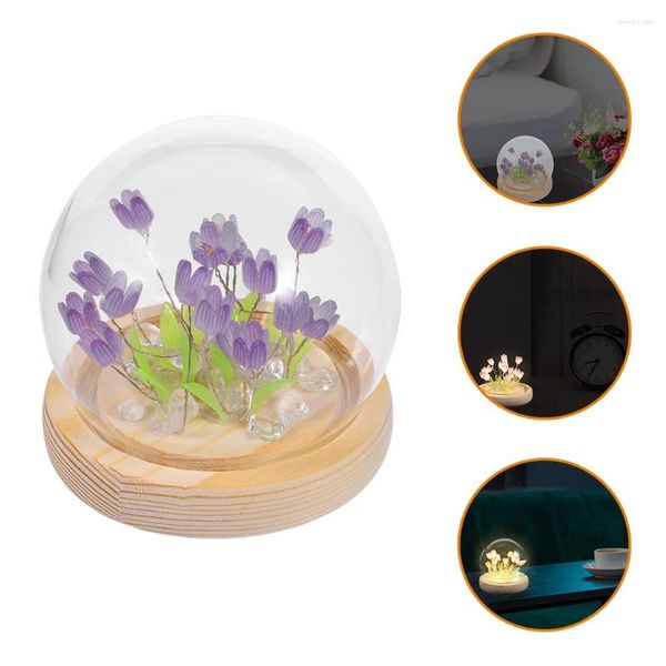 Luces nocturnas 1 juego DIY Kit de lámpara de luz de tulipán Suministros para hacer manualidades