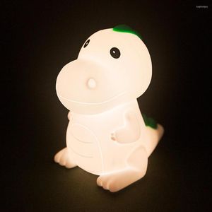 Nachtverlichting 1 Set Geweldig bedlicht lichtgewicht Deskoplamp Verrichting GRATIS Decoratieve oplaadbare cartoon dinosaurus