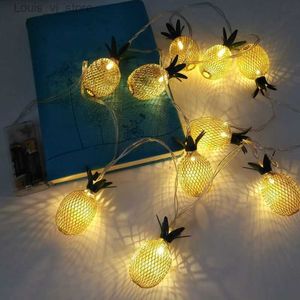 Nachtverlichting 10 LED 1,5 m Lichtslinger Flamingo Ananas Hart Roosvorm LED-lamp voor Hawaii Bruiloft Verjaardag Jungle Party 3D-nachtlampje YQ231204