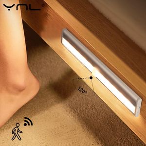 Nachtverlichting 10 LED's PIR Bewegingssensor Draadloze LED Slaapkamer Decor Onder Kast Licht Voor Keuken Trappen Garderobe Lamp