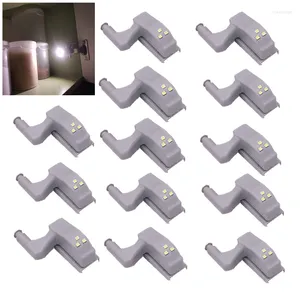 Veilleuses 10 pièces LED lampe à charnière intérieure sous armoire armoire placard capteur pour chambre cuisine placard lampes