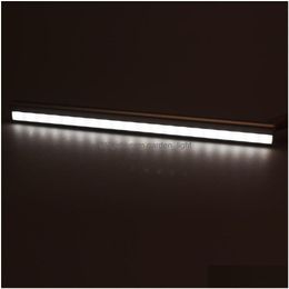 Veilleuses 20 LED Pir Motion Sensor Cabinet Light Placard Armoire Lampe De Lit Sous La Nuit Pour Placard Escaliers Cuisine Drop Livraison L Dhhup