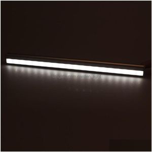 Luces nocturnas 20 LED Pir Sensor de movimiento Gabinete Luz Armario Armario Lámpara de cama Debajo de la noche para armario Escaleras Cocina Entrega de gota L Dhhup