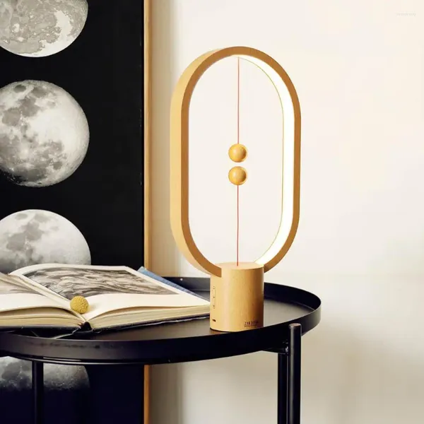 Luces nocturnas 2023 Actualización Hengpro Balance Luz portátil Ellipse Magnético Interruptor medio aire LEAM LEM LEMPLACIÓN TODA TODA Decoración del hogar