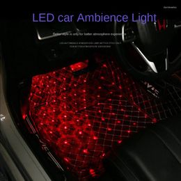 Nachtverlichting 2 stuks auto omgevingslicht led interieur decor accessoires achtergrondverlichting stemming voetstrip auto sfeerverlichting