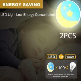 Luces nocturnas, 2 uds., luz LED de emergencia inteligente de alto brillo, enchufe de iluminación, luz de noche para dormitorio, cocina, pasillo