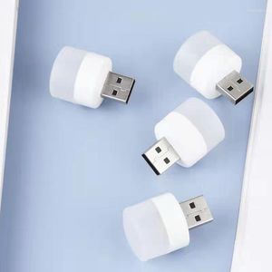 Luces nocturnas 2 uds USB Mini luz LED 5V lámpara de libro de lectura portátil cálido blanco frío para PC dormitorio escritorio de noche noche de viaje