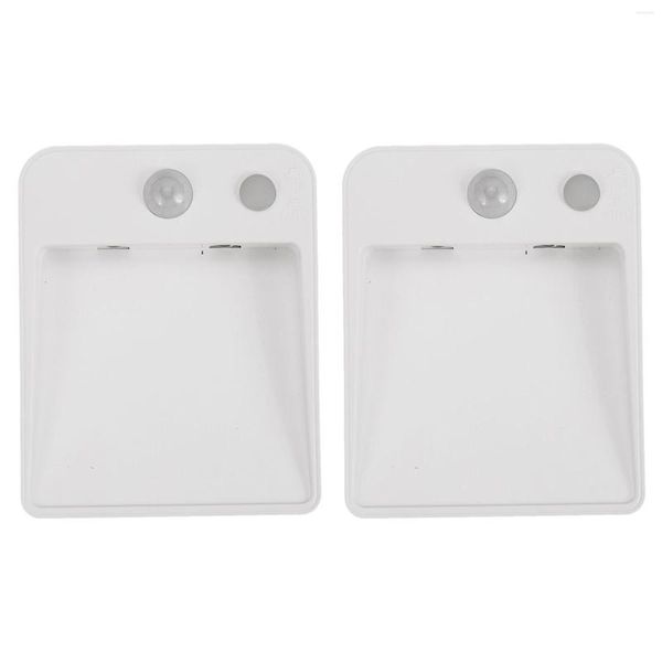 Veilleuses 2X lumière capteur de mouvement lampe de chevet maison éclairage intérieur 1 LED sans fil passage couloir escalier toilette