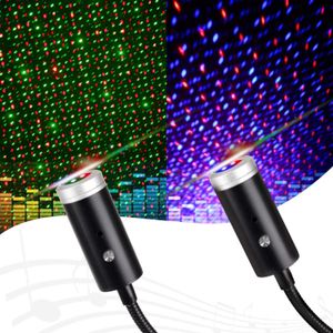 Night Lights 3 Colors USB STARRY Sky Projector Led Night Lights Plug -In Auto Atmosfeer Ambient Star Galaxy Lamp Licht Dak Plafond Decoratie P230331