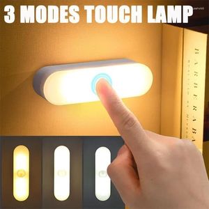 Veilleuses 3 modes magnétique tactile lumière LED USB chargé réglable bureau étude lecture lampe de bureau mur de chevet amovible