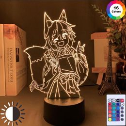 Luces nocturnas lámpara 3D, luz nocturna útil que cambia de Color, luz de batería USB para niñas, decoración de dormitorio Senko, cumpleaños de Navidad