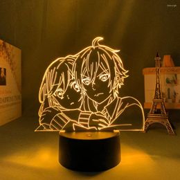 Veilleuses 3d lumière LED Anime Hori San à Miyamura Kun pour décor de chambre enfants anniversaire cadeau Manga chambre lampe de bureau Horimiya