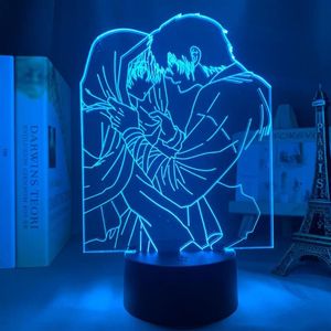 Night Lights 3d Led Light Anime Yona of the Dawn for slaapkamer decor kinderen brithdday cadeau manga kamer tafellamp302o