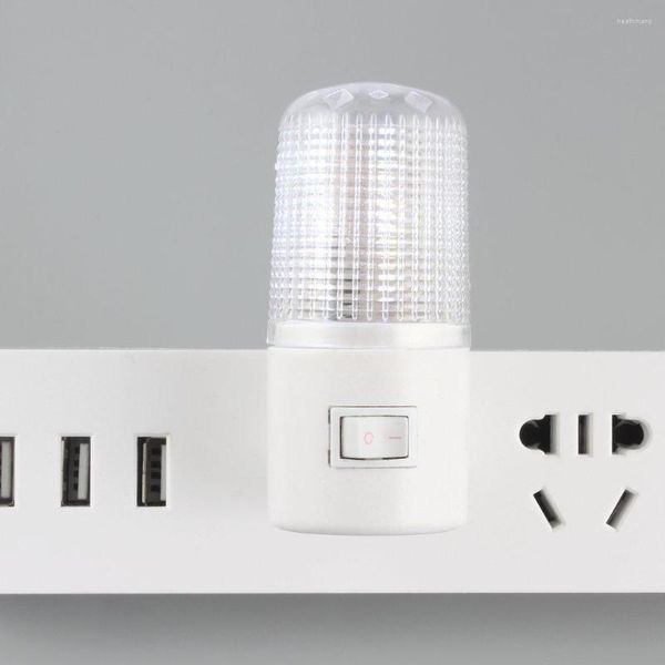 Veilleuses 3W lampe 6 lumière LED chevet prise murale prise américaine AC 110 décoration de la maison pour bébé cadeau économie d'énergie