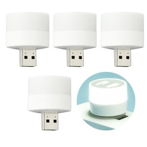 Nachtlichten 4 stks mini draagbare leesplug in auto usb licht kinderkamer voor slaapkamer compacte keuken led lamp oogbescherming laptop pcnacht