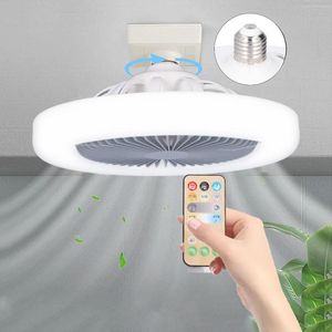 Luces nocturnas Ventilador de techo de 9.8 pulgadas Bombilla E27 36W Lámpara LED silenciosa y ajustable para habitación de niños Dormitorio