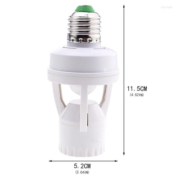 Veilleuses AC 100-240V 360 Degrés PIR Induction Capteur de Mouvement IR Infrarouge Humain E27 Prise Prise Commutateur Base Led Ampoule Lumière Support De Lampe