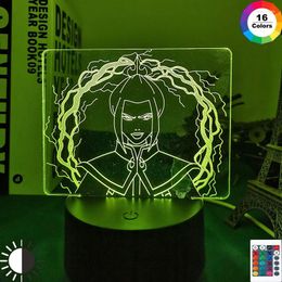 Veilleuses acrylique 3D Anime lumière LED Avatar le dernier maître de l'air pour enfants enfant chambre décor veilleuse Azula lampe cadeau