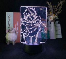 Nachtverlichting Acryl 3D Japanse Anime Led-nachtlampje voor kinderen Kind Verjaardagscadeau Licht Slaapkamer Decoratief nachtkastje Manga La6742466