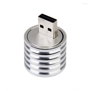 Veilleuses Aluminium 3W USB Lampe LED Socket Projecteur Lumière Blanche