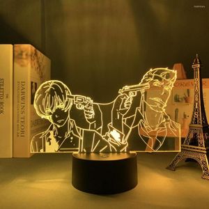 Nachtlichten Anime 91 Days Led Light For Kids slaapkamer decoratie nachtlampje kind verjaardag cadeaubon decor 3d lamp manga
